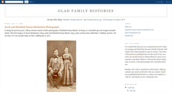 Desktop Screenshot of gladfamilyhistories.blogspot.com