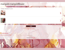 Tablet Screenshot of marigold-marigoldflower.blogspot.com