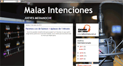 Desktop Screenshot of blogmalasintenciones.blogspot.com