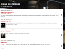 Tablet Screenshot of blogmalasintenciones.blogspot.com