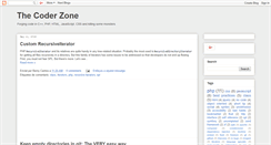 Desktop Screenshot of coder-zone.blogspot.com