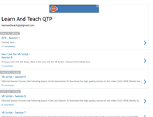 Tablet Screenshot of learnandteachqtp.blogspot.com