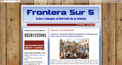 Desktop Screenshot of fronterasur5.blogspot.com
