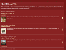 Tablet Screenshot of clique-arte.blogspot.com