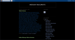 Desktop Screenshot of indianrailvays.blogspot.com