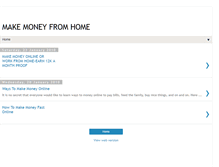Tablet Screenshot of moneymakingbusinessfromhome.blogspot.com