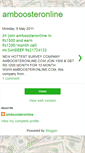 Mobile Screenshot of amboosteronline.blogspot.com