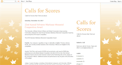 Desktop Screenshot of call4scores.blogspot.com