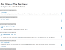 Tablet Screenshot of joebiden4president.blogspot.com