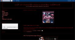 Desktop Screenshot of boxingchampions.blogspot.com