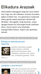 Mobile Screenshot of elikadura-arazoak.blogspot.com