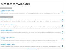 Tablet Screenshot of bugssoftware.blogspot.com