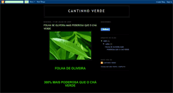 Desktop Screenshot of cantinhoverdepn.blogspot.com