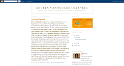 Desktop Screenshot of angelaslanguagelearning.blogspot.com