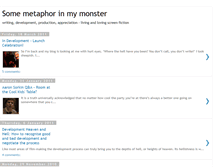 Tablet Screenshot of metaphorinmymonster.blogspot.com