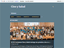 Tablet Screenshot of cineysalud.blogspot.com