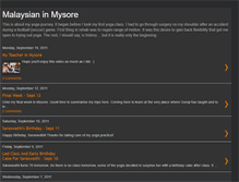 Tablet Screenshot of malaysianinmysore.blogspot.com