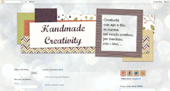 Desktop Screenshot of handmadecreativity.blogspot.com