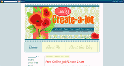 Desktop Screenshot of ladycreate-a-lot.blogspot.com