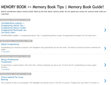 Tablet Screenshot of memorybook101.blogspot.com