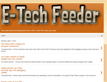 Tablet Screenshot of e-techfeeder.blogspot.com