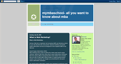 Desktop Screenshot of mymbaschool.blogspot.com