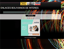 Tablet Screenshot of enlacesbolivianosdeinteres.blogspot.com