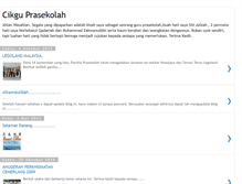 Tablet Screenshot of cikguprasekolah.blogspot.com