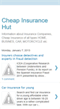 Mobile Screenshot of cheapinsurancehut.blogspot.com