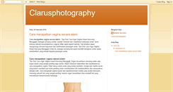 Desktop Screenshot of clarusphotography.blogspot.com