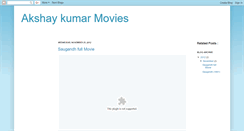 Desktop Screenshot of akshaykumarmovies.blogspot.com