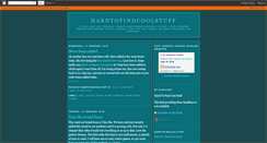 Desktop Screenshot of hardtofindcoolstuff.blogspot.com