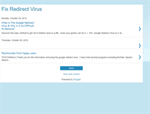 Tablet Screenshot of fixredirectvirusnow.blogspot.com