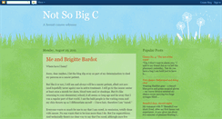 Desktop Screenshot of notsobigc.blogspot.com