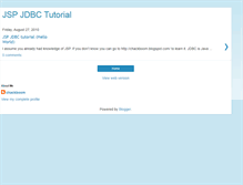 Tablet Screenshot of jspjdbc.blogspot.com