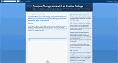 Desktop Screenshot of campuschangenetworklaspositascollege.blogspot.com