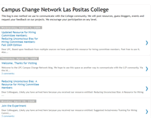 Tablet Screenshot of campuschangenetworklaspositascollege.blogspot.com