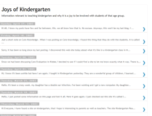 Tablet Screenshot of joysofkindergarten.blogspot.com