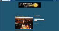 Desktop Screenshot of beautifulandstrangeworld.blogspot.com