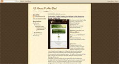 Desktop Screenshot of allaboutvodkabar.blogspot.com