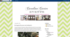 Desktop Screenshot of carolinecarterevents.blogspot.com