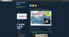 Desktop Screenshot of estudiarte2009.blogspot.com