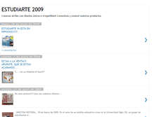 Tablet Screenshot of estudiarte2009.blogspot.com
