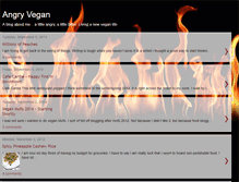 Tablet Screenshot of angry-vegan.blogspot.com