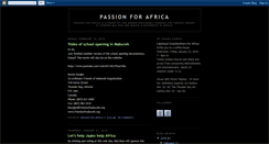 Desktop Screenshot of passionforafrica.blogspot.com