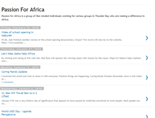 Tablet Screenshot of passionforafrica.blogspot.com