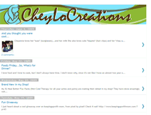 Tablet Screenshot of cheylocreations.blogspot.com