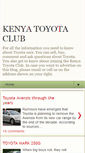 Mobile Screenshot of kenyatoyotaclub.blogspot.com