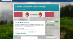 Desktop Screenshot of kantianschool.blogspot.com