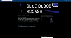 Desktop Screenshot of bluebloodhockey.blogspot.com